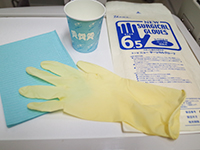 滅菌できないものは使い捨てしています